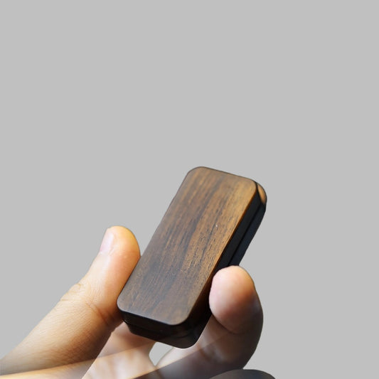 Rosewood Spring-Loaded Push Slider